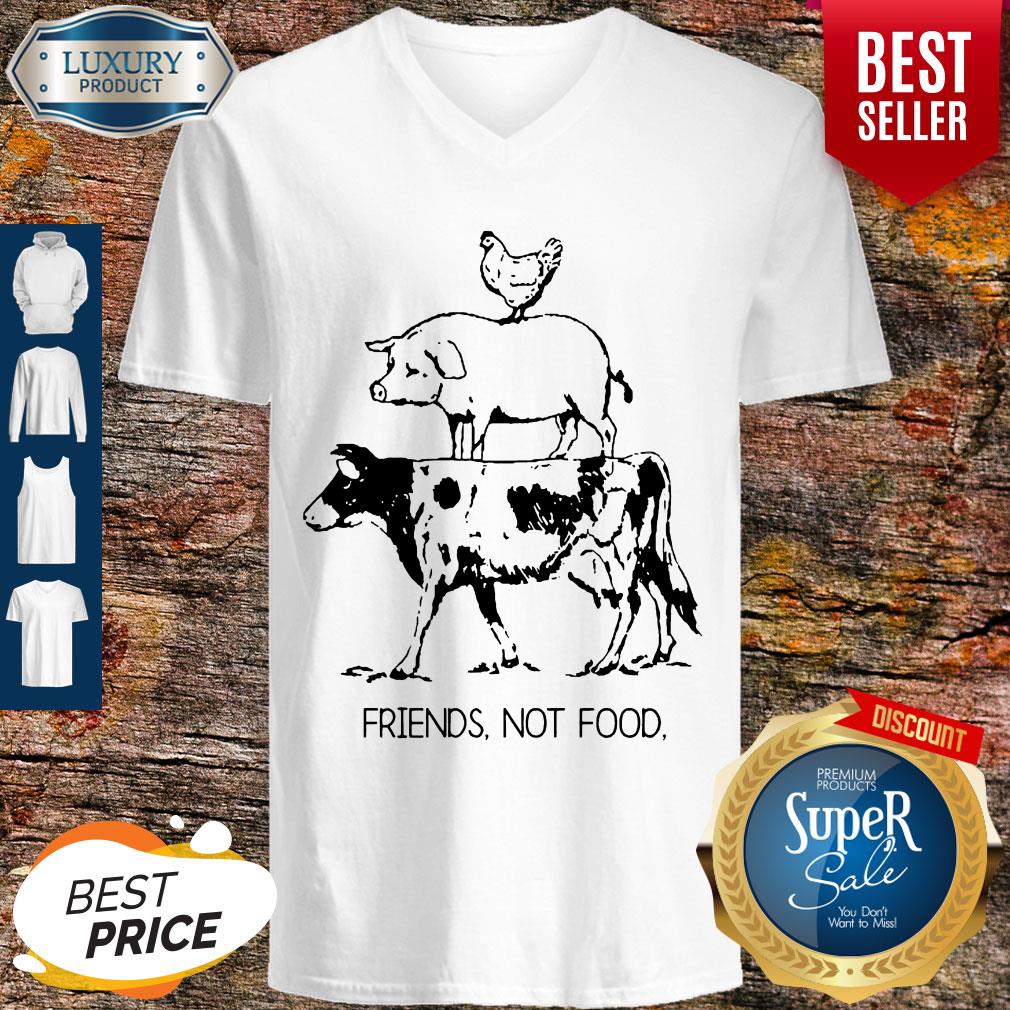Animal Chicken Pig Cow Friends Not Food Shirt - Image 3