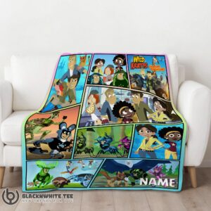 Alternative view of Awesome Perfect Wild Kratts Creature Adventures Collage Blanket Fleece Customized Blanket