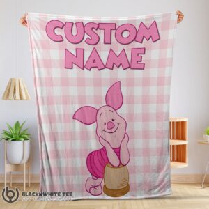 Awesome Perfect Winnie The Pooh Piglet Blanket Fleece Customized Blanket