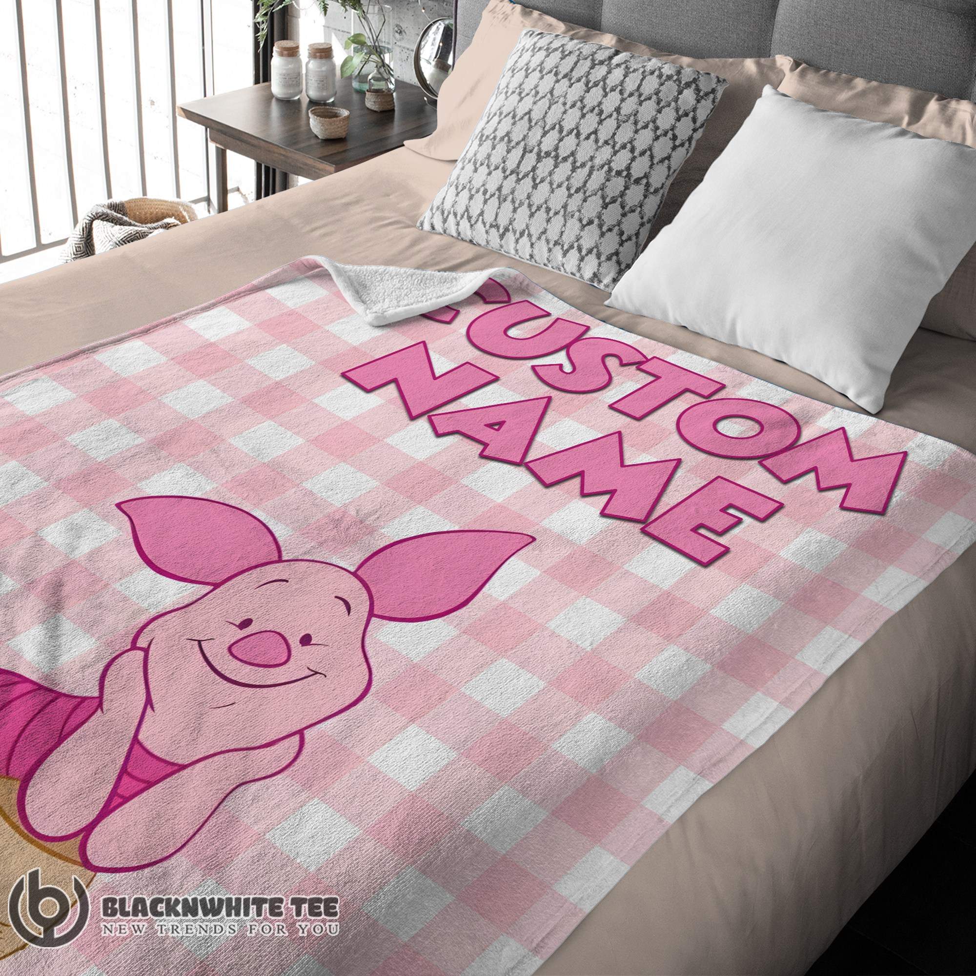 Awesome Perfect Winnie The Pooh Piglet Blanket Fleece Customized Blanket - Image 3
