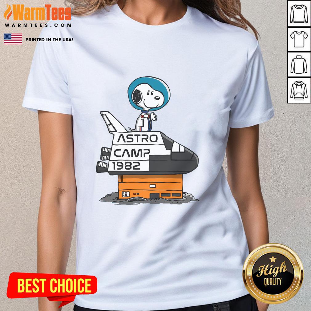 Cute Astro Camp 1982 Snoopy T-Shirt - Image 3