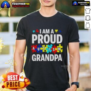 Official I'm A Proud Autism Grandpa T-Shirt