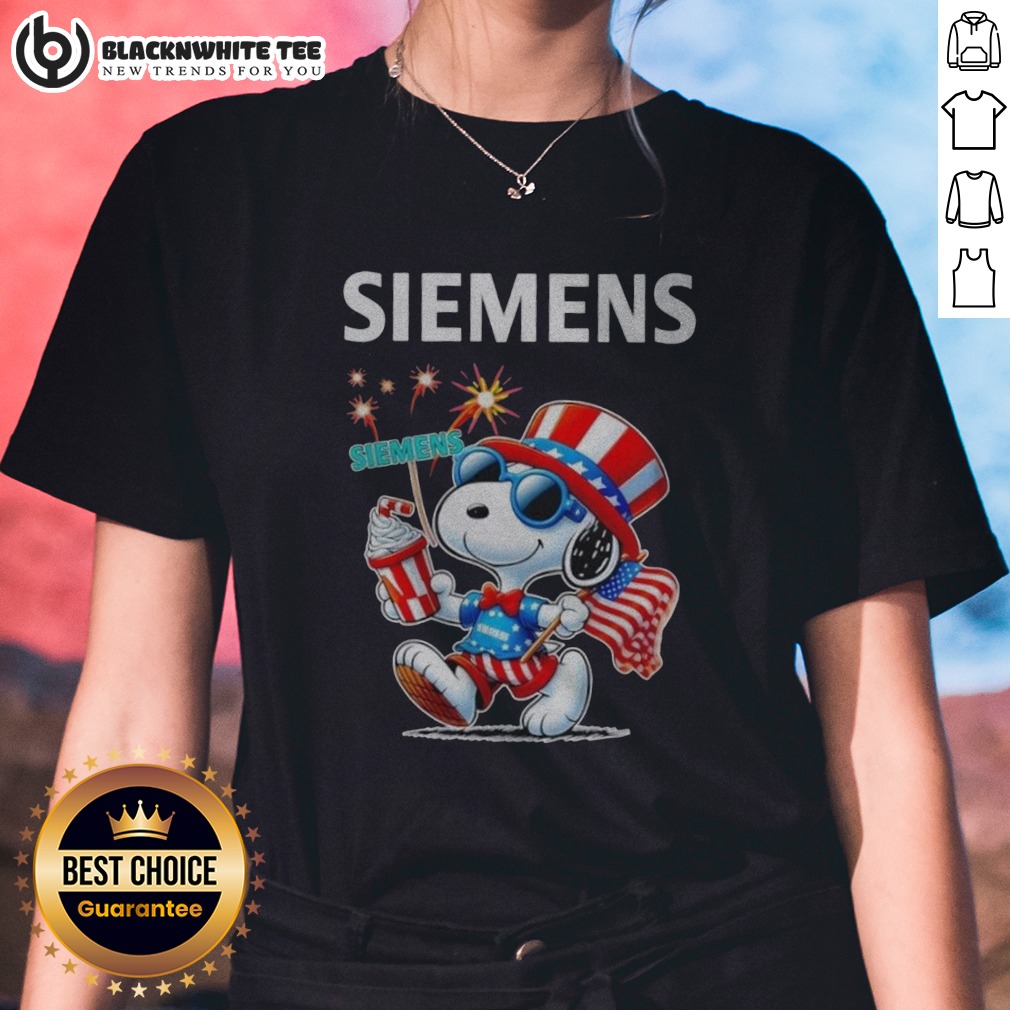 Original Snoopy X Siemens Fourth Of July American 250 Years 1776 2026 Fireworks Shirt - Image 3