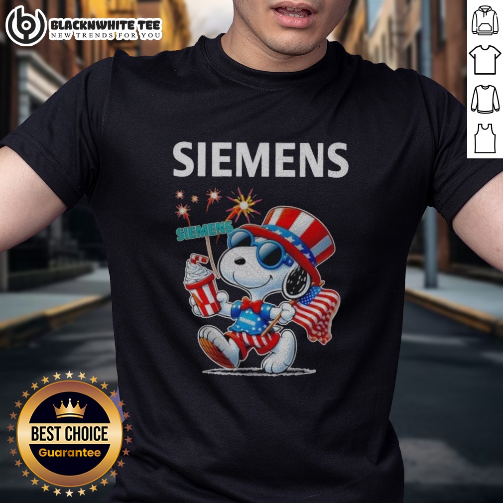 Original Snoopy X Siemens Fourth Of July American 250 Years 1776 2026 Fireworks Shirt