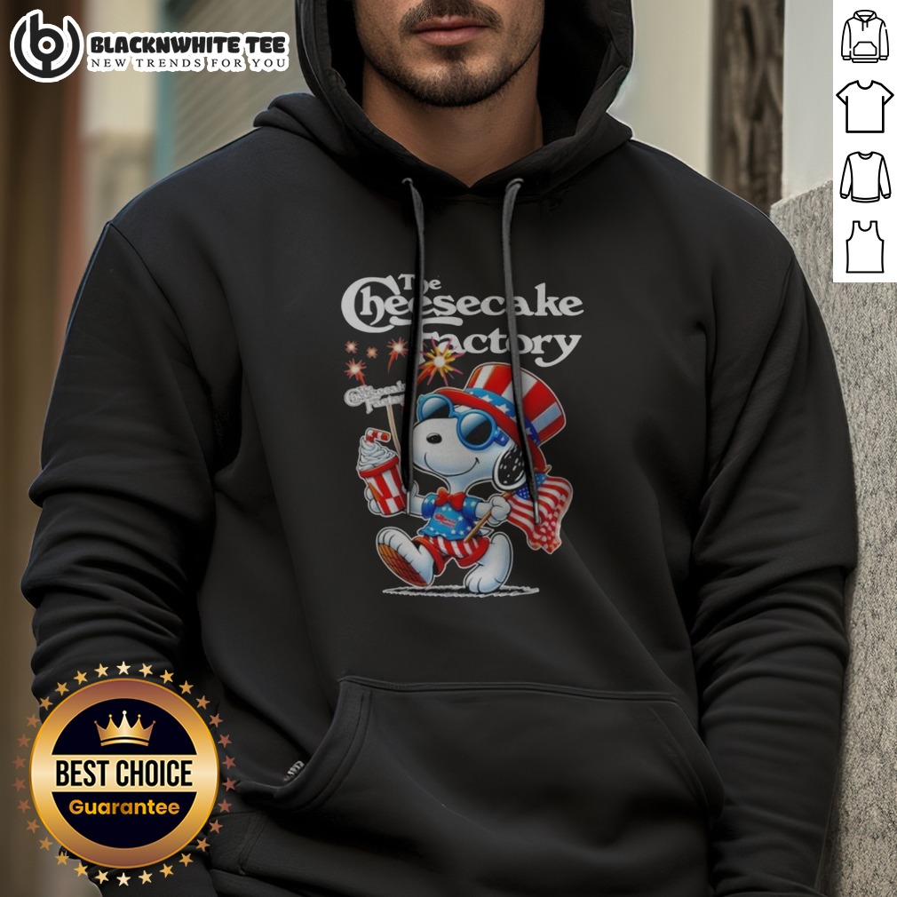 Original Snoopy X The Cheesecake Factory Fourth Of July American 250 Years 1776 2026 Fireworks Shirt - Image 2