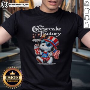 Original Snoopy X The Cheesecake Factory Fourth Of July American 250 Years 1776 2026 Fireworks Shirt