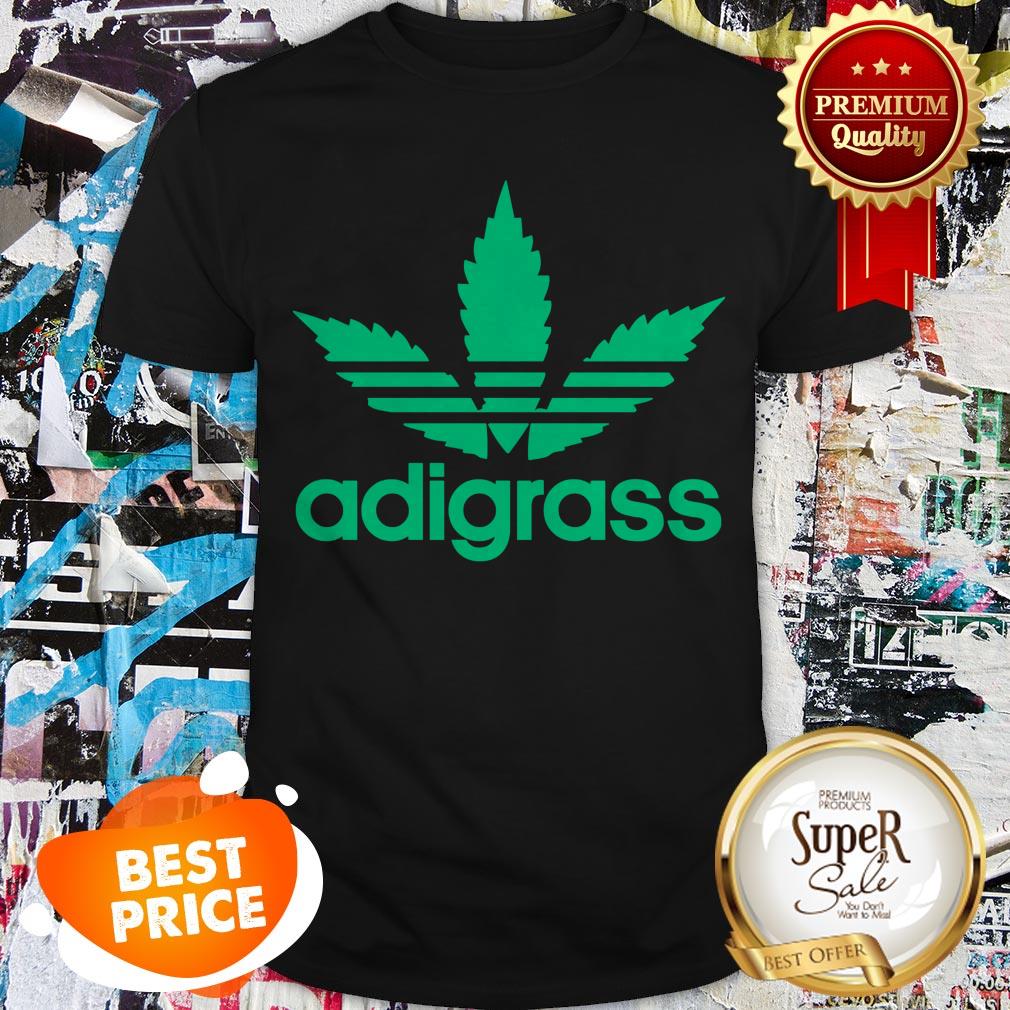 Nice Adidas Adigrass Weed Cannabis Shirt