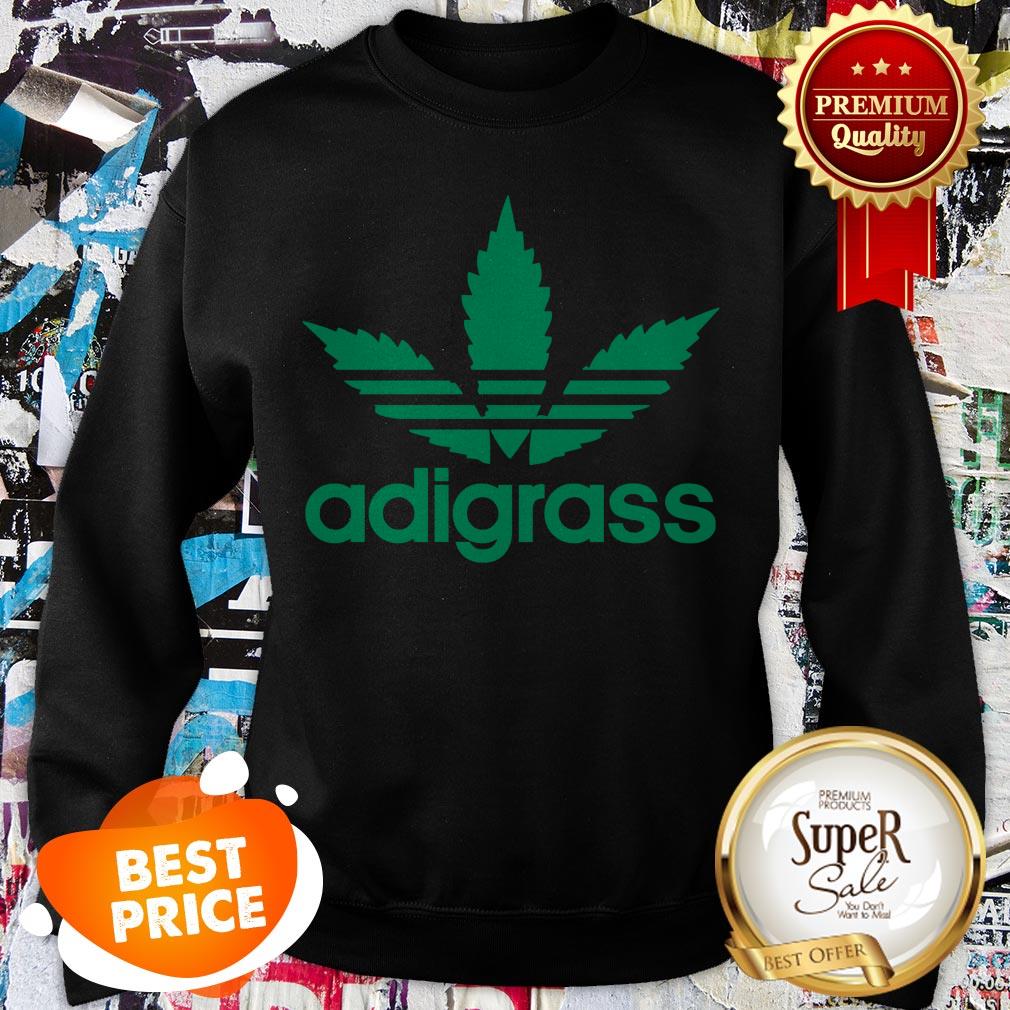 Nice Adidas Adigrass Weed Cannabis Shirt - Image 4