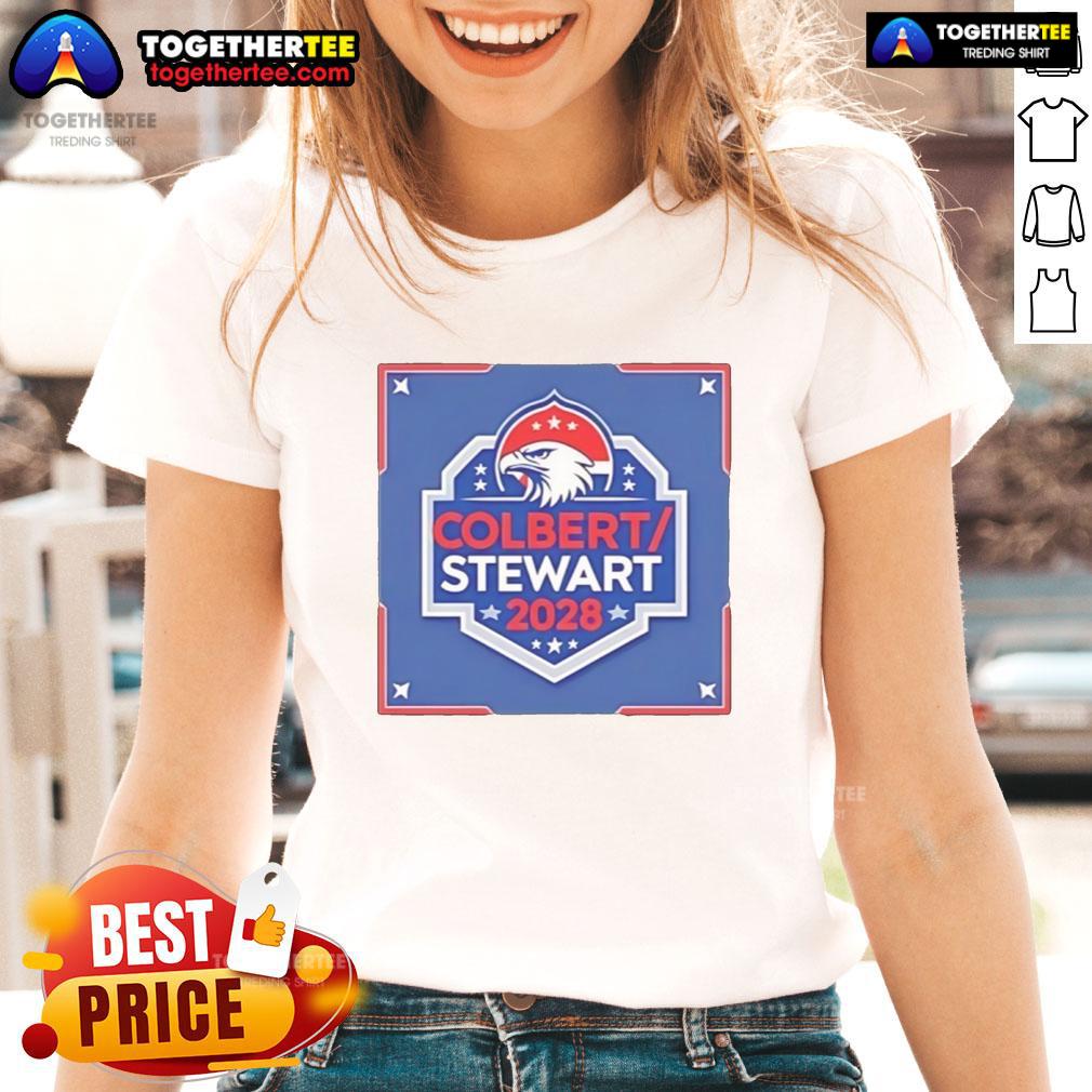 Good Colbert Stewart 2028 Logo T-Shirt - Image 3