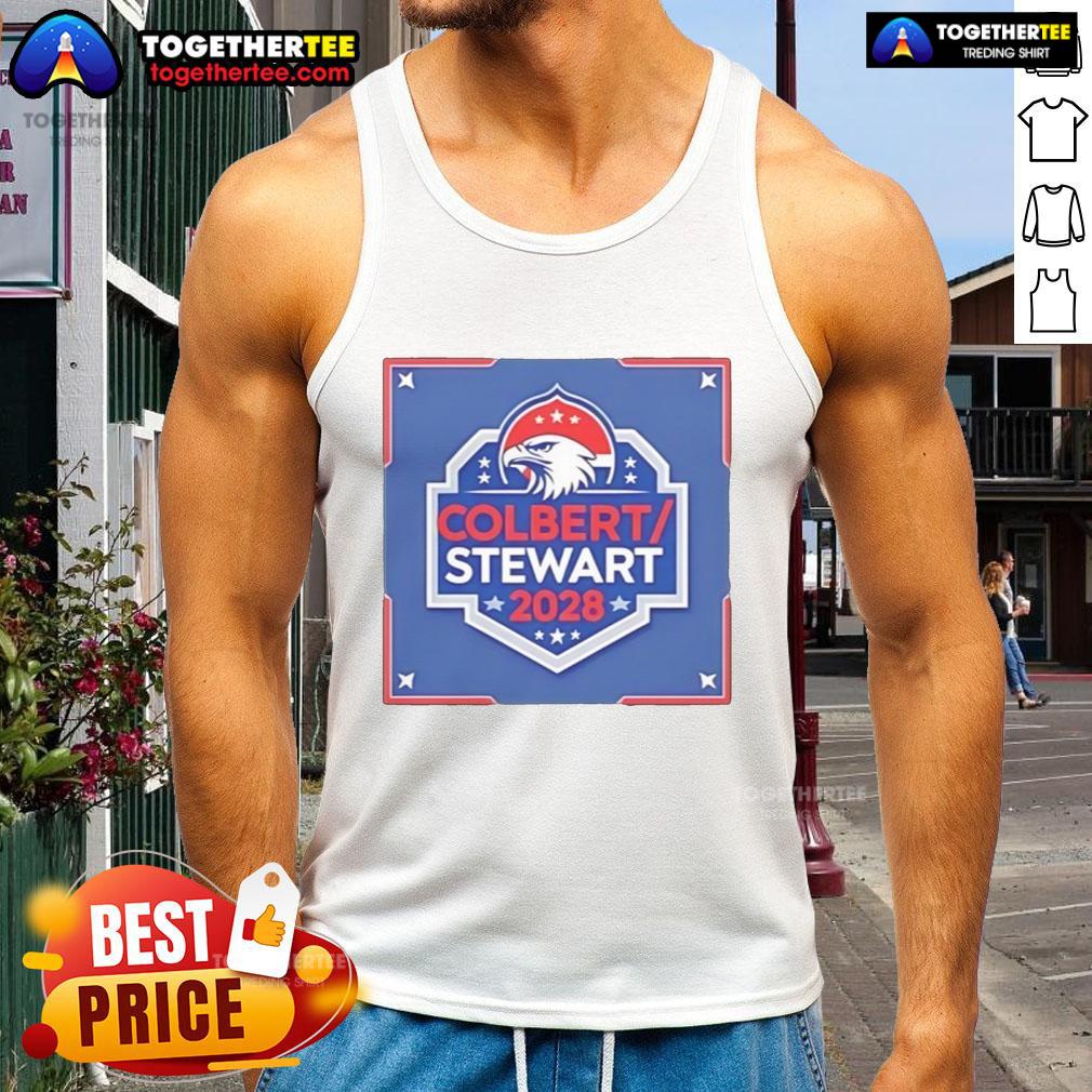 Good Colbert Stewart 2028 Logo T-Shirt - Image 4