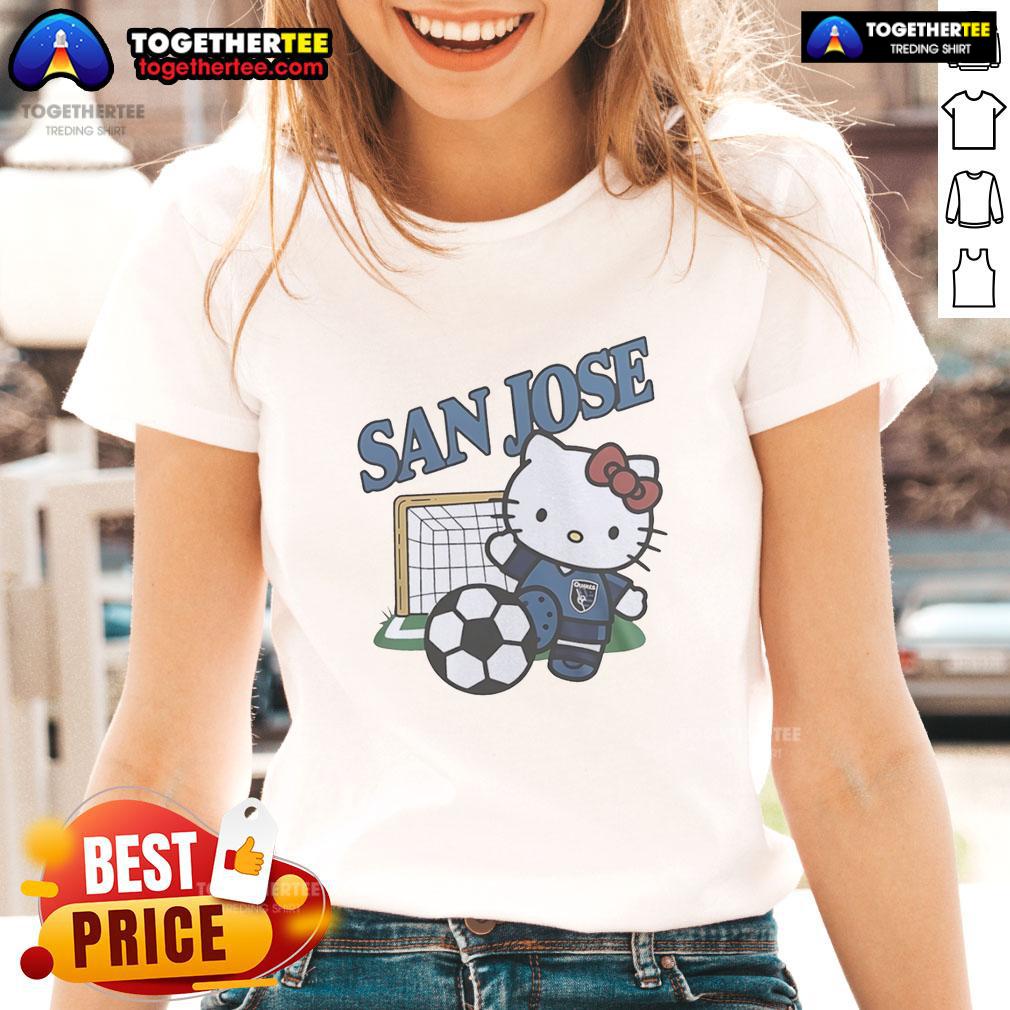 Original San Jose Earthquakes FC X Hello Kitty T-Shirt - Image 3