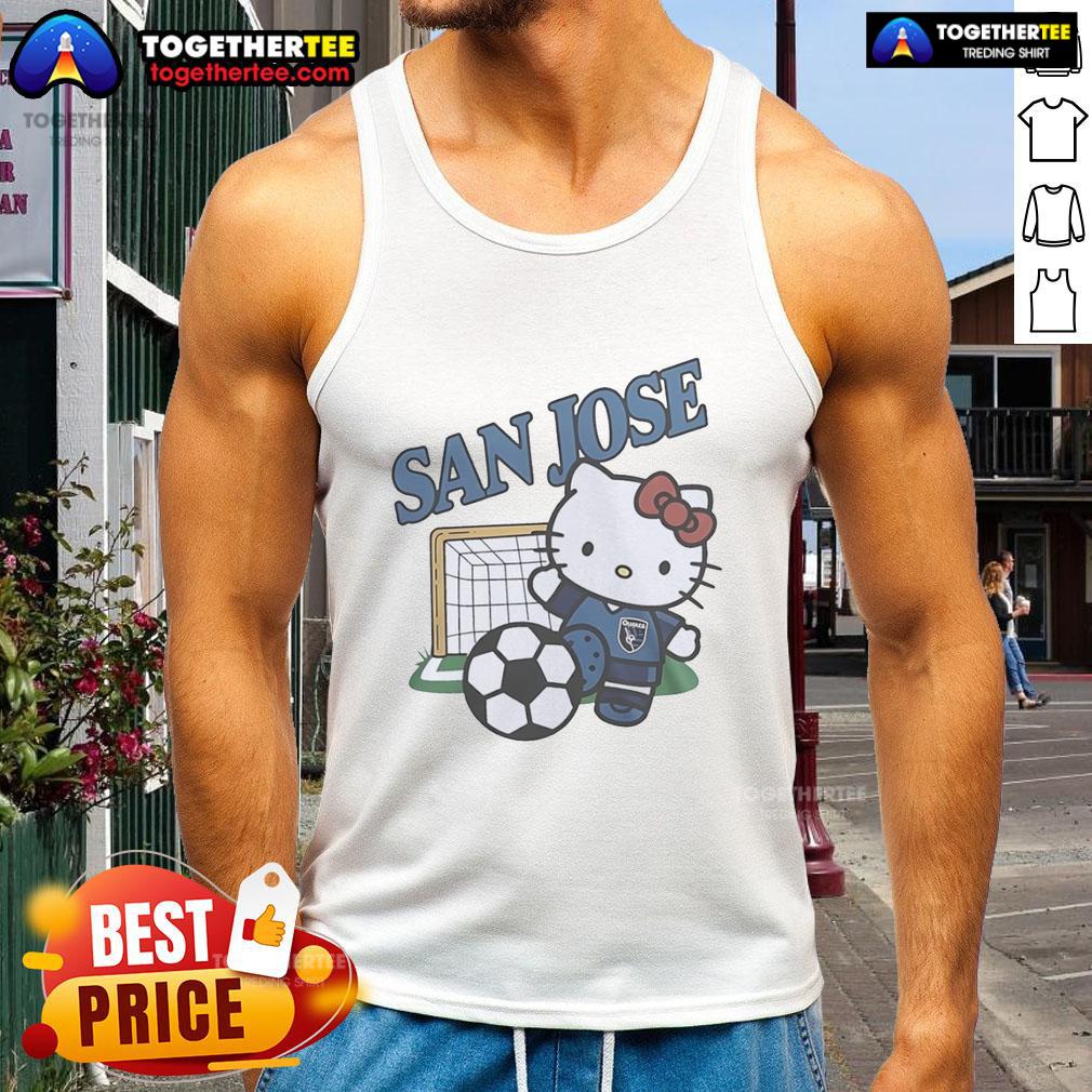 Original San Jose Earthquakes FC X Hello Kitty T-Shirt - Image 4