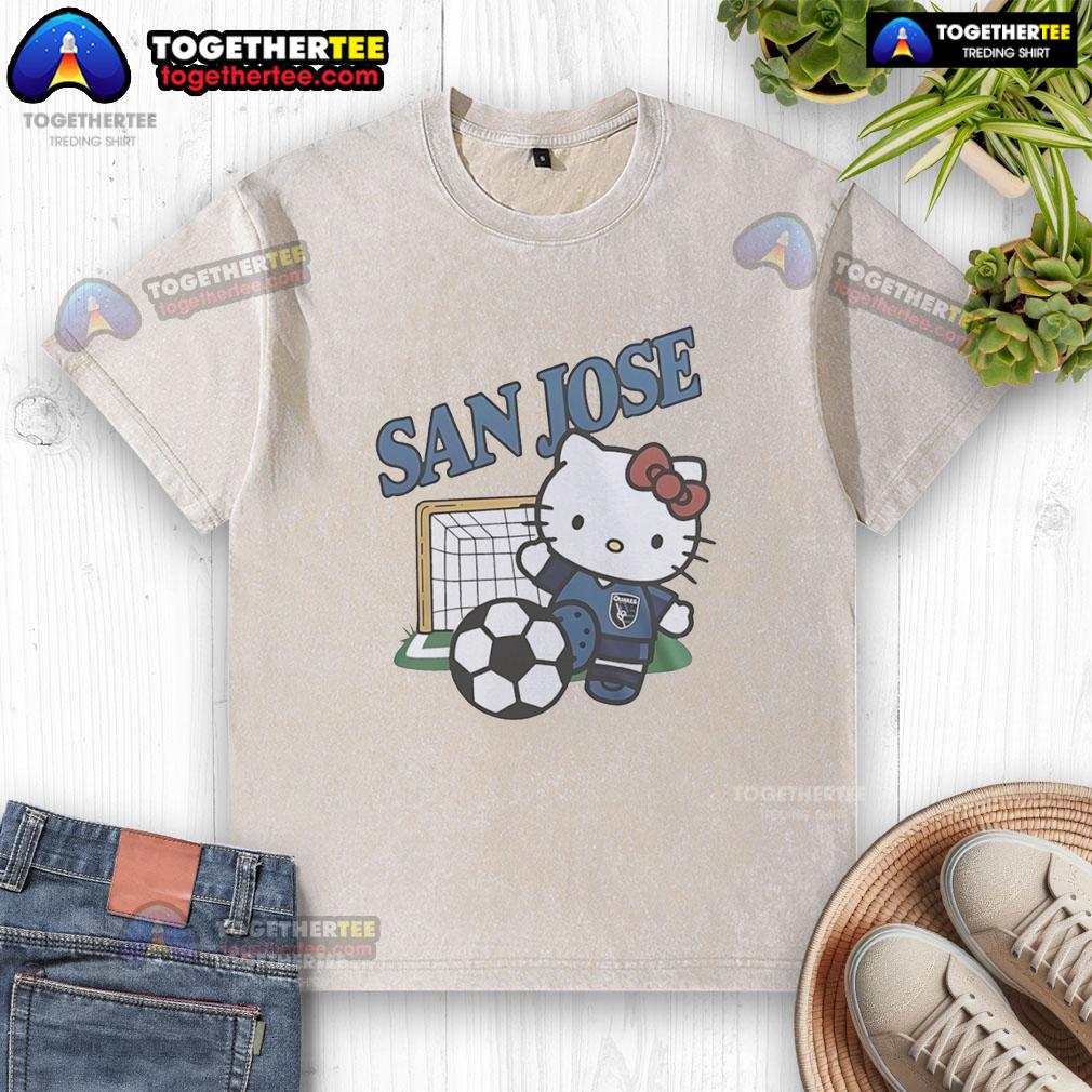 Original San Jose Earthquakes FC X Hello Kitty T-Shirt - Image 6