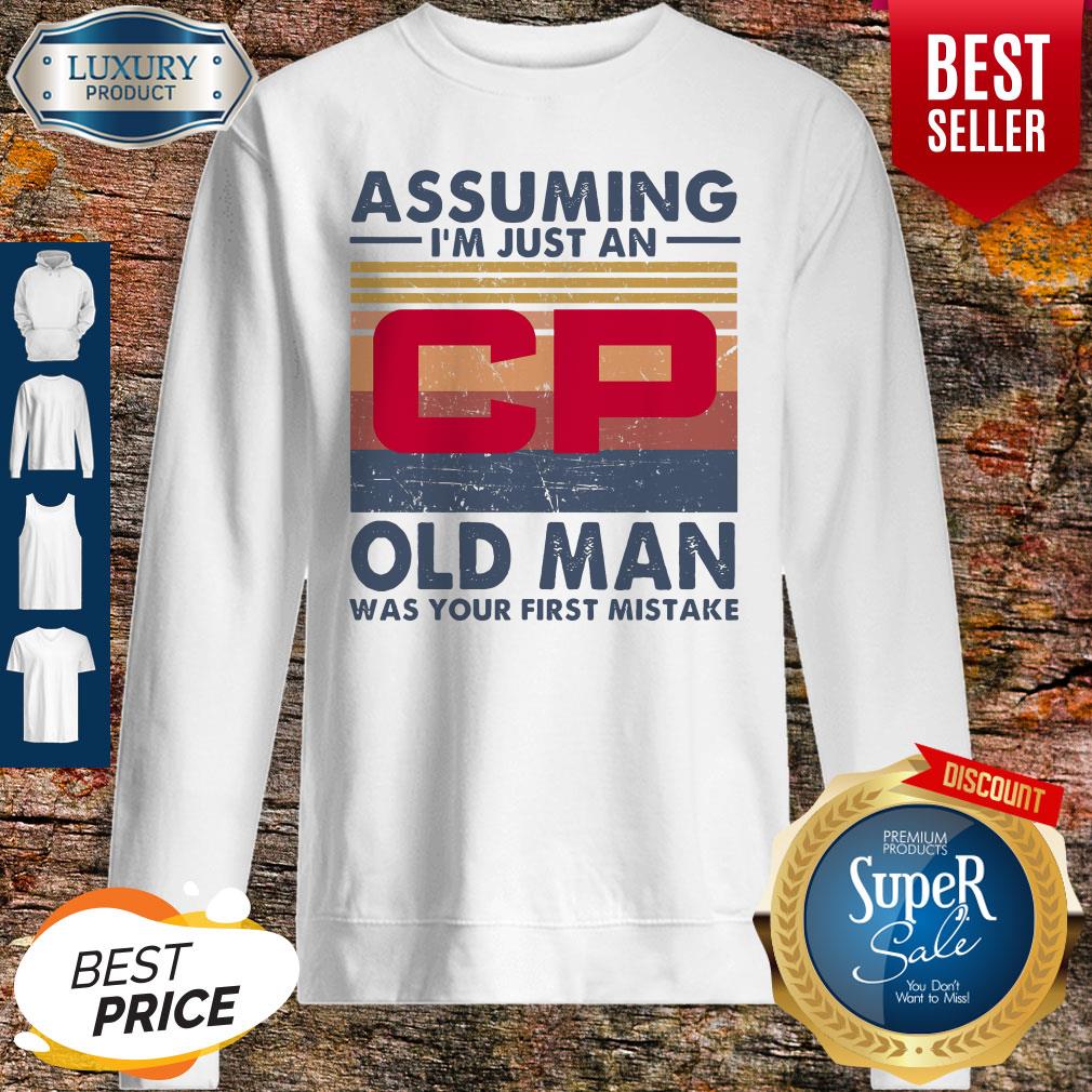 Original Canadian Pacific Railway Assuming I’m Just An Old Man Was Your First Mistake Vintage Shirt - Image 5