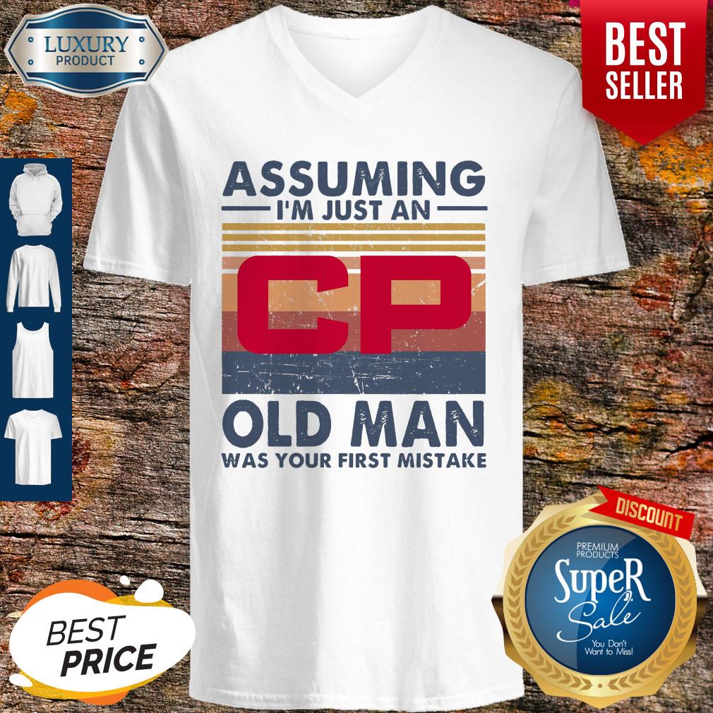 Original Canadian Pacific Railway Assuming I’m Just An Old Man Was Your First Mistake Vintage Shirt - Image 3