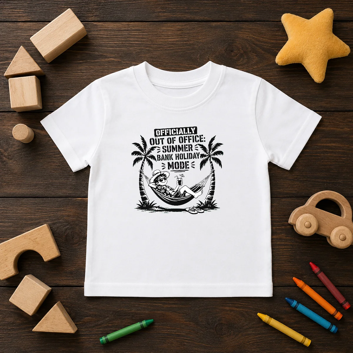Top Summer Bank Holiday Stencil For Relaxed Vibes Shirt - Image 9