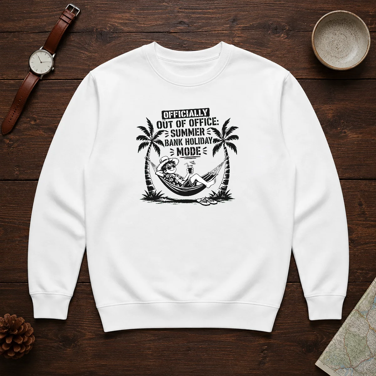 Top Summer Bank Holiday Stencil For Relaxed Vibes Shirt - Image 7