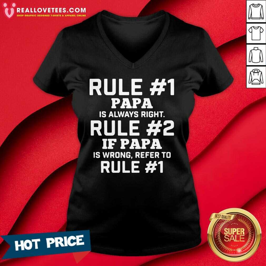 Love Rule Papa Is Always Right Shirt - Image 5
