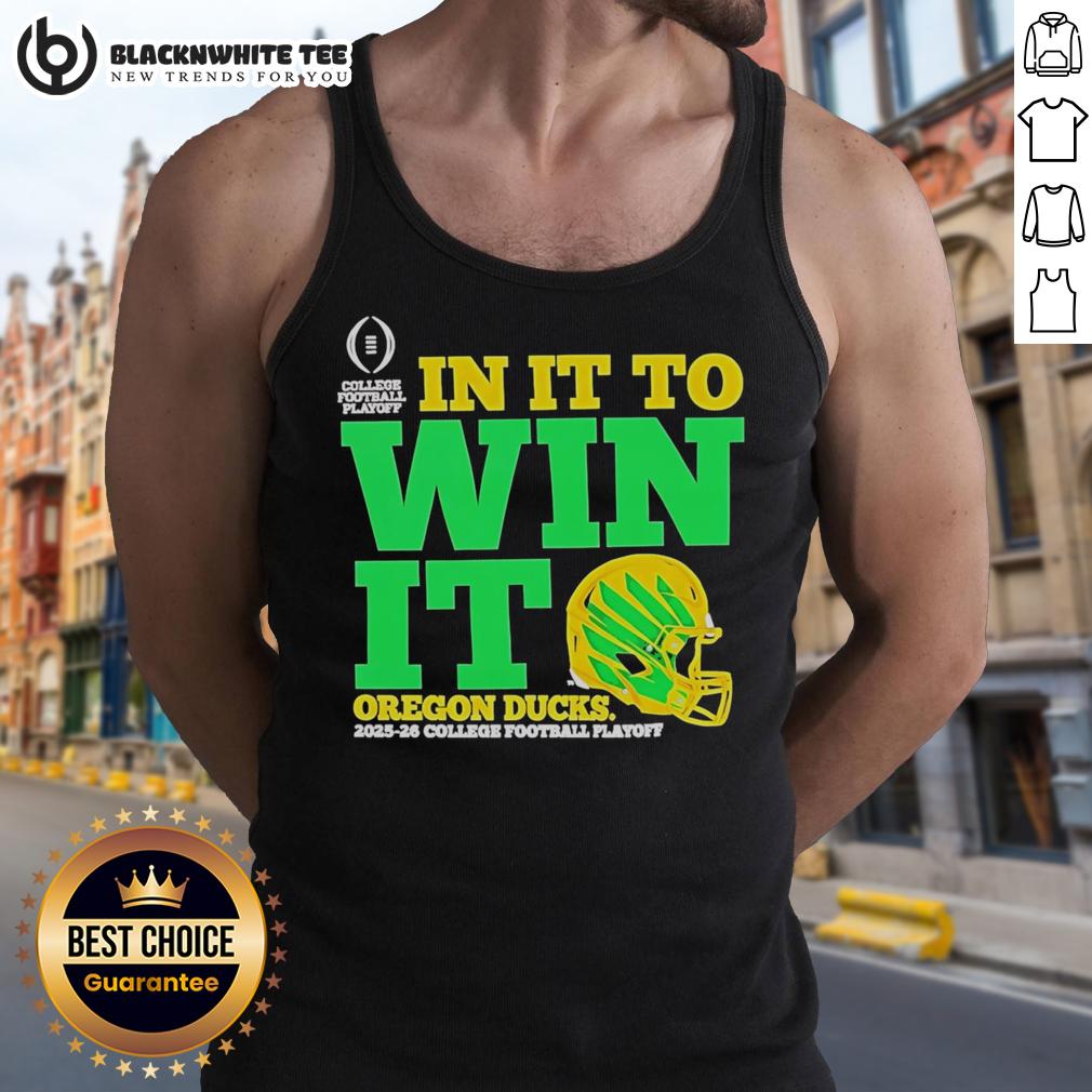 Top Oregon Ducks In It To Win It CFP 2025 26 Helmet T-Shirt - Image 4