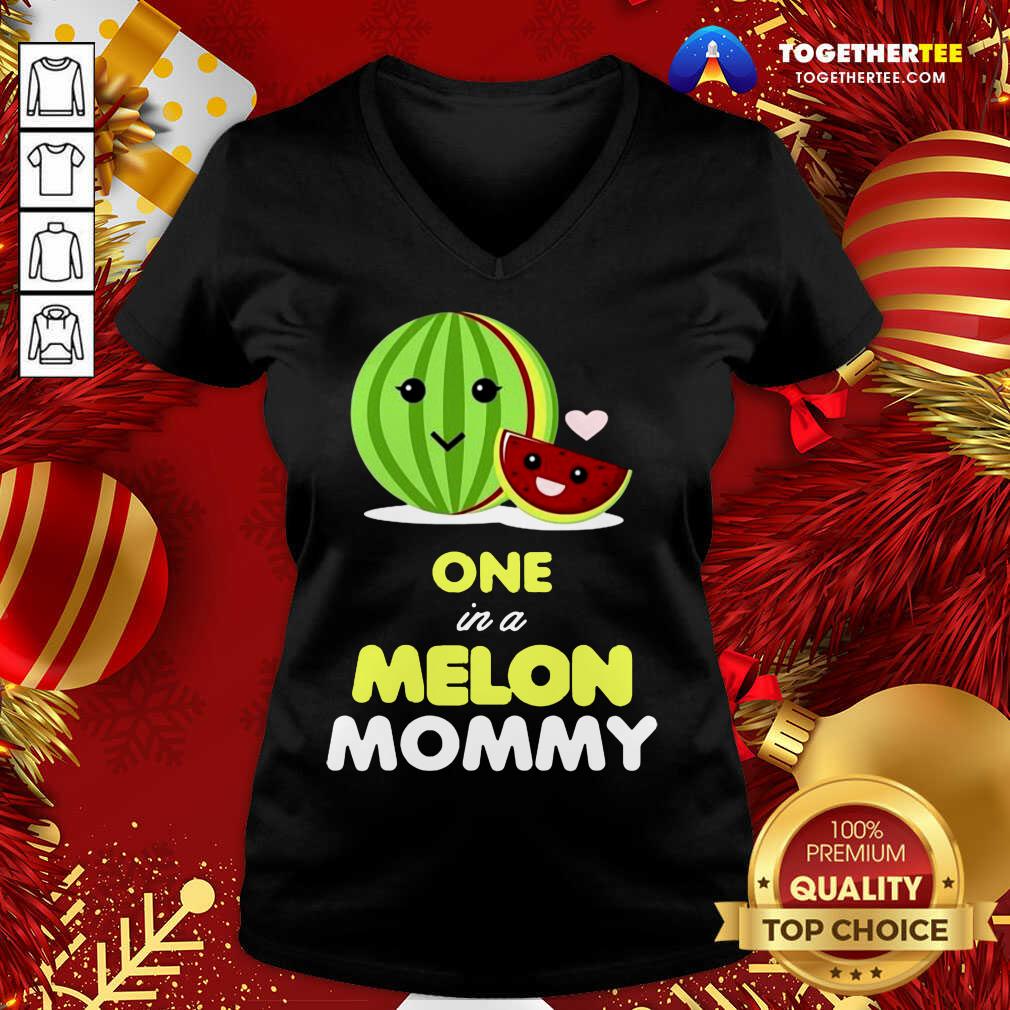 Perfect One In A Melon Mommy Funny Fruit Watermelon Mom Shirt - Image 2