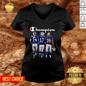 Alternative view of Top Buffalo Bills Diggs Allen Beasley Champion Signature Shirt