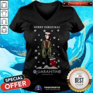 Alternative view of Merry Christmas Quarantine A New Way Of Life Shirt