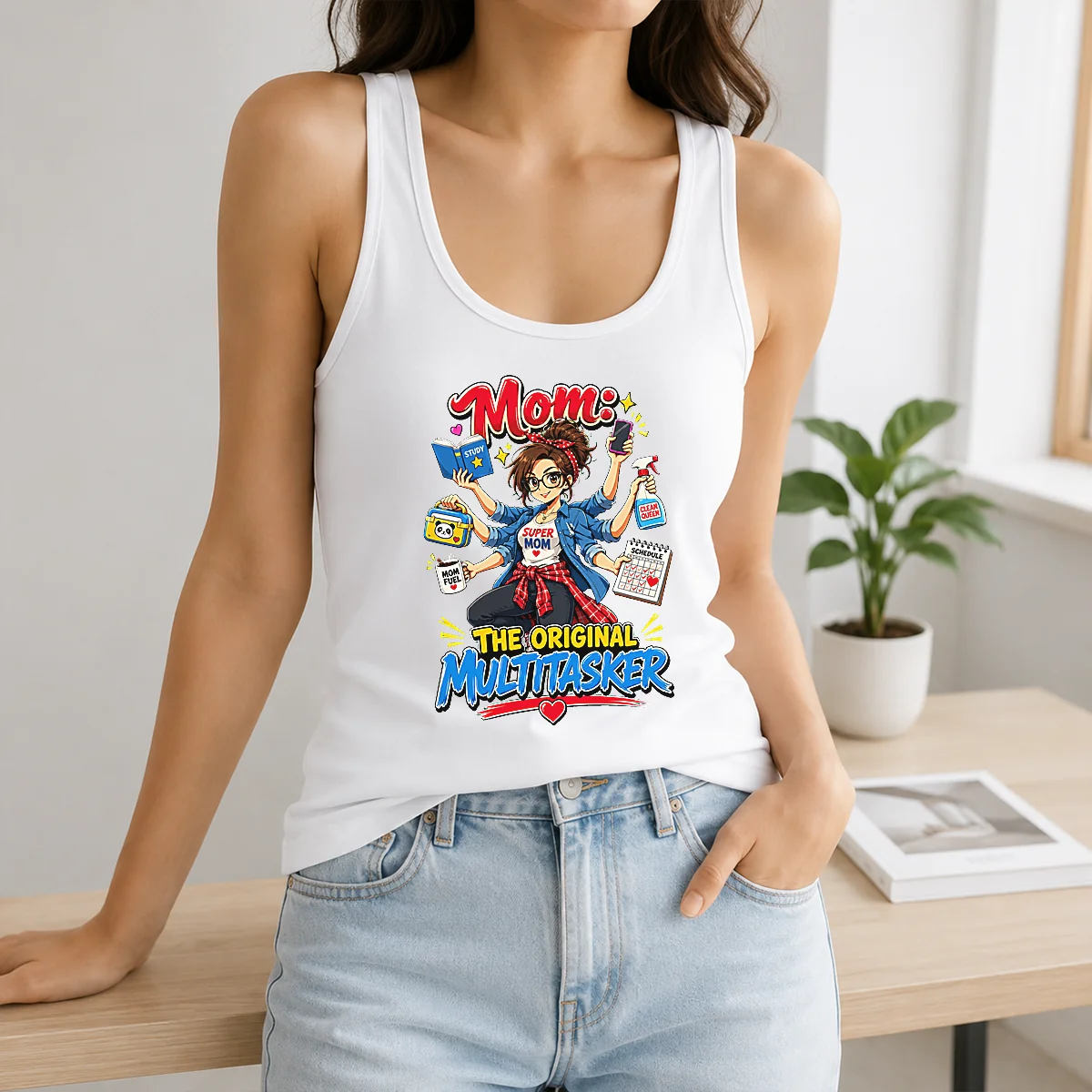 Original Multitasking Mom Pride Anime Shirt - Image 3