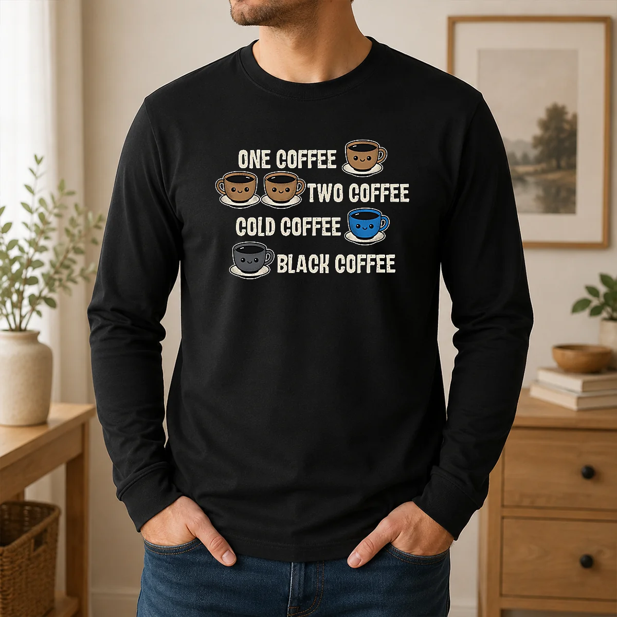 Pretty One Coffee Two Coffee Shirt - Image 6