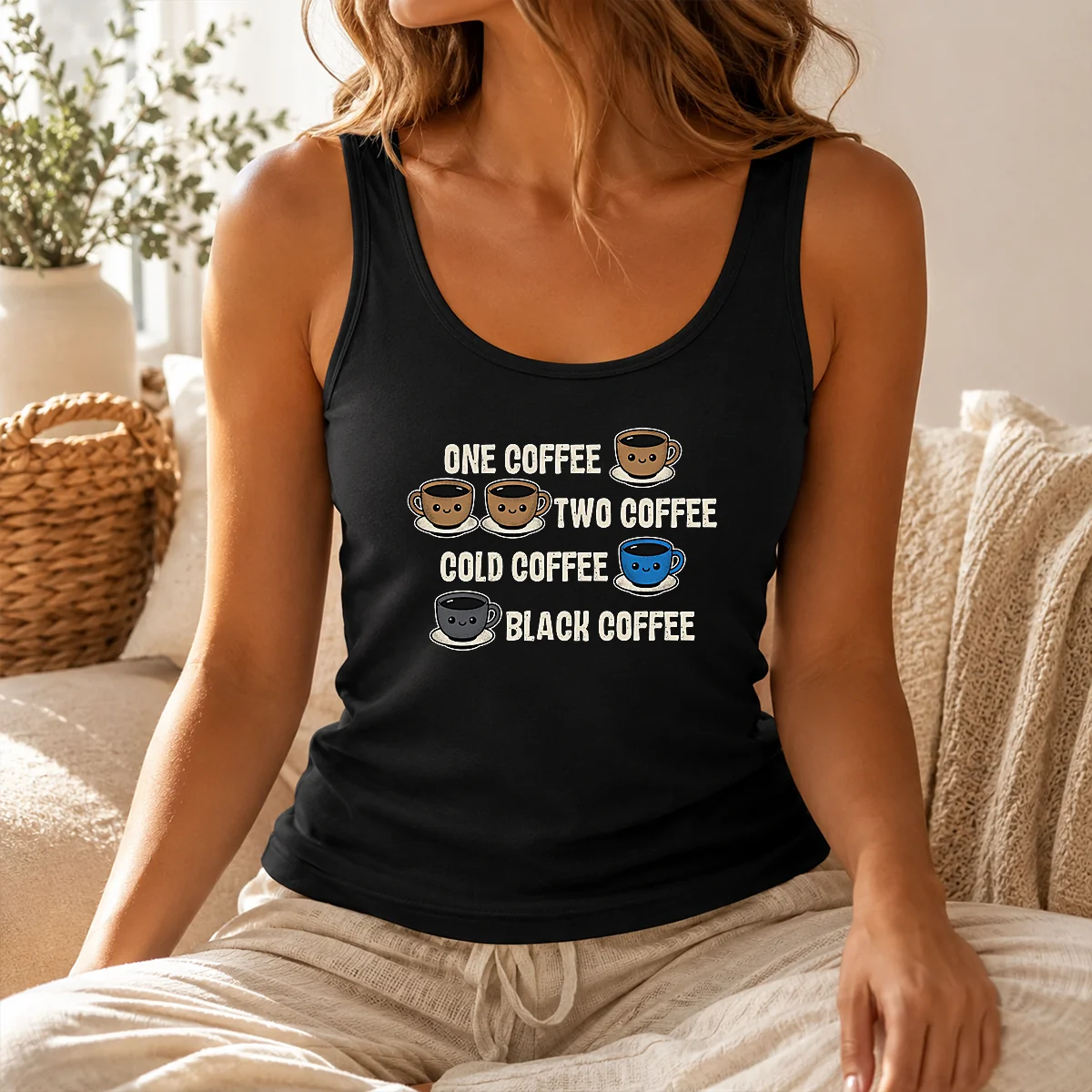 Pretty One Coffee Two Coffee Shirt - Image 3
