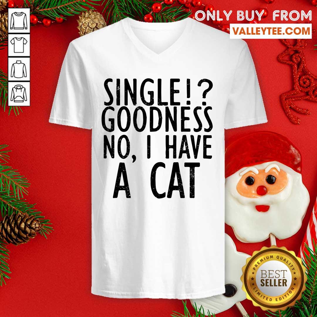 Single Goodness No I Have A Cat Shirt - Image 3