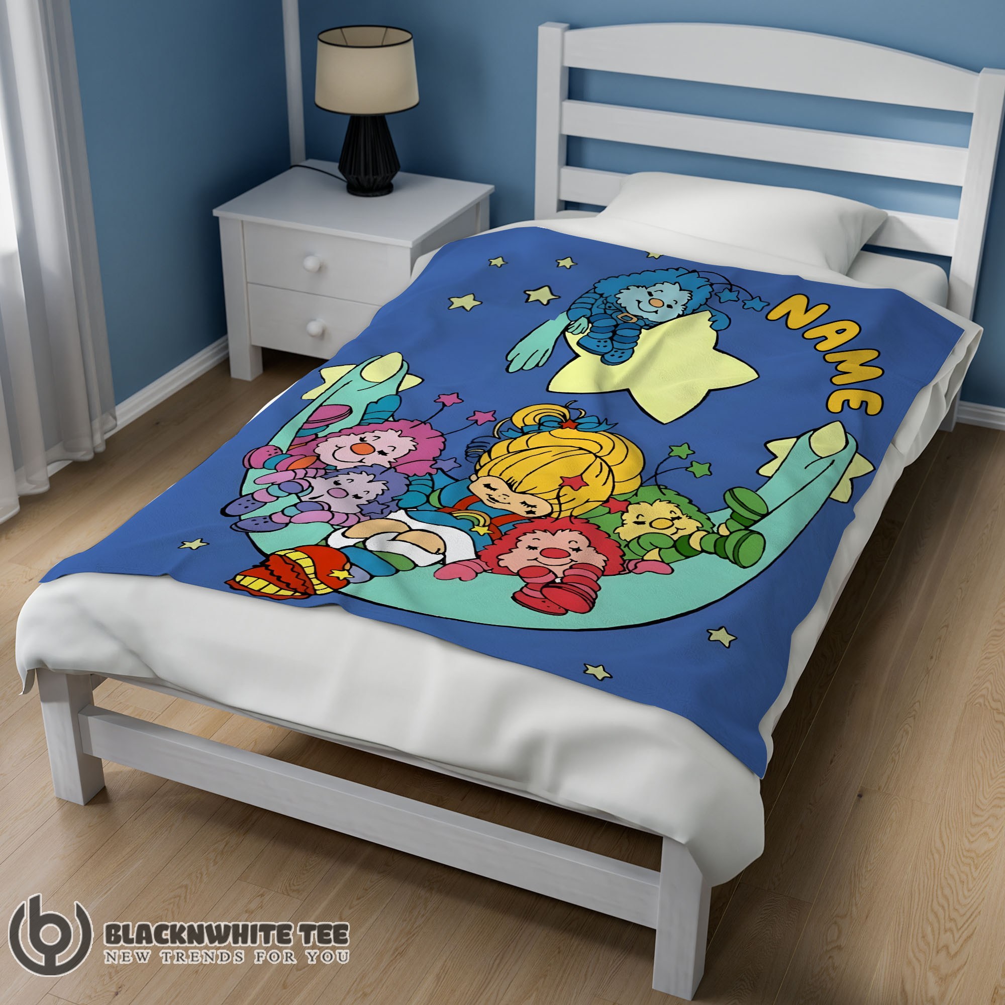 Perfect Pretty Rainbow Brite Sleeping On The Star Blanket Fleece Customized Blanket - Image 2