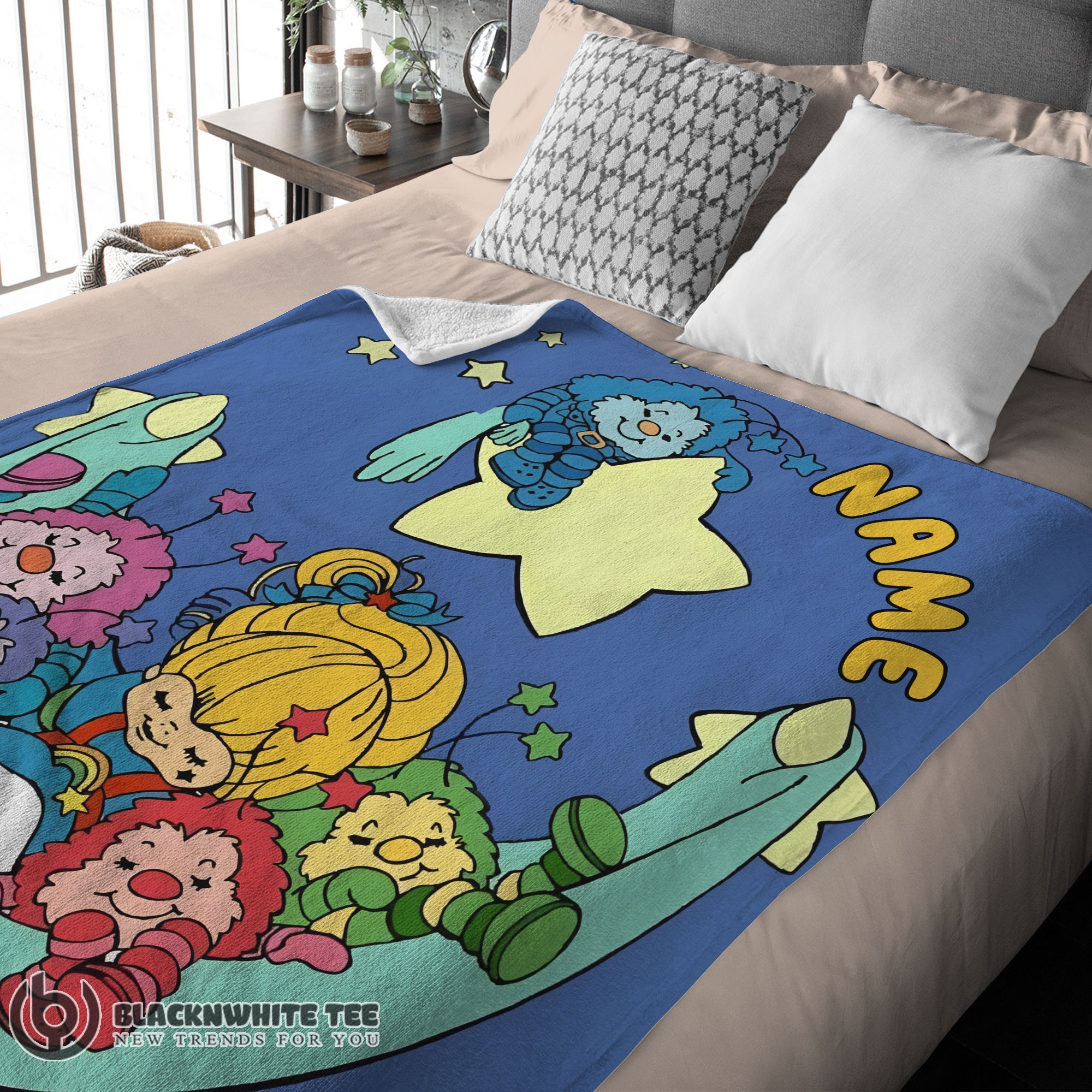 Perfect Pretty Rainbow Brite Sleeping On The Star Blanket Fleece Customized Blanket - Image 3
