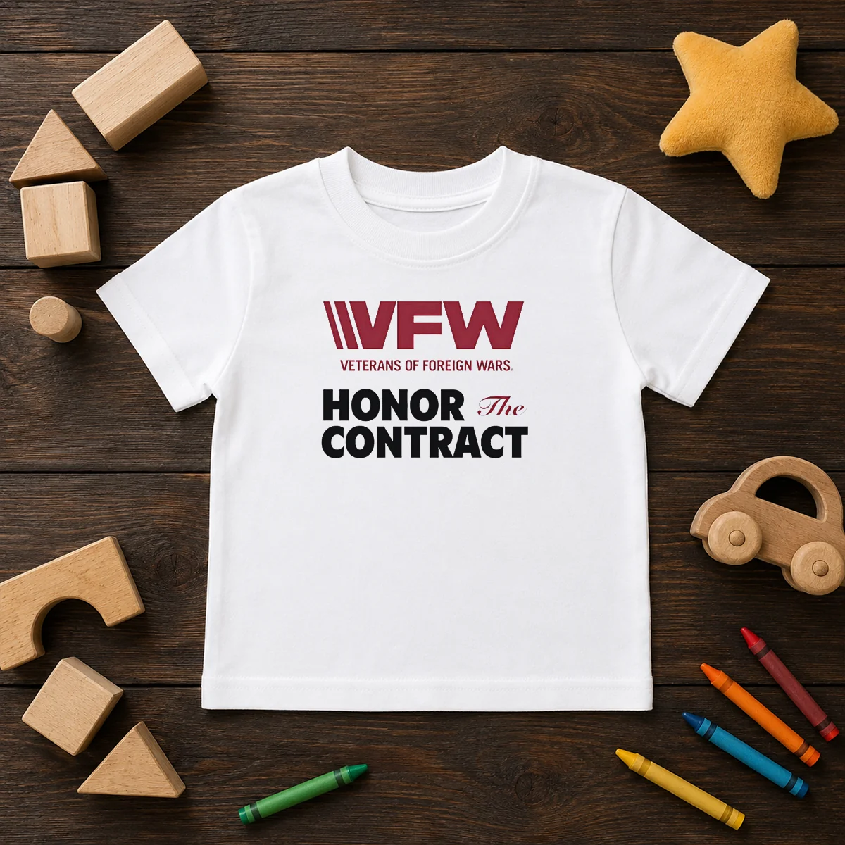 Nice VFW Veterans Of Foreign Wars Honor The Contract Logo Shirt - Image 9