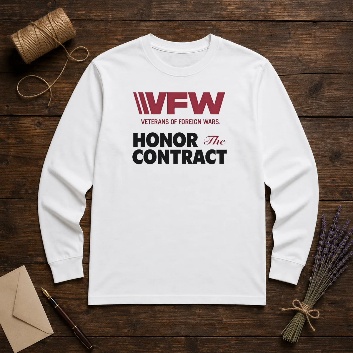 Nice VFW Veterans Of Foreign Wars Honor The Contract Logo Shirt - Image 5