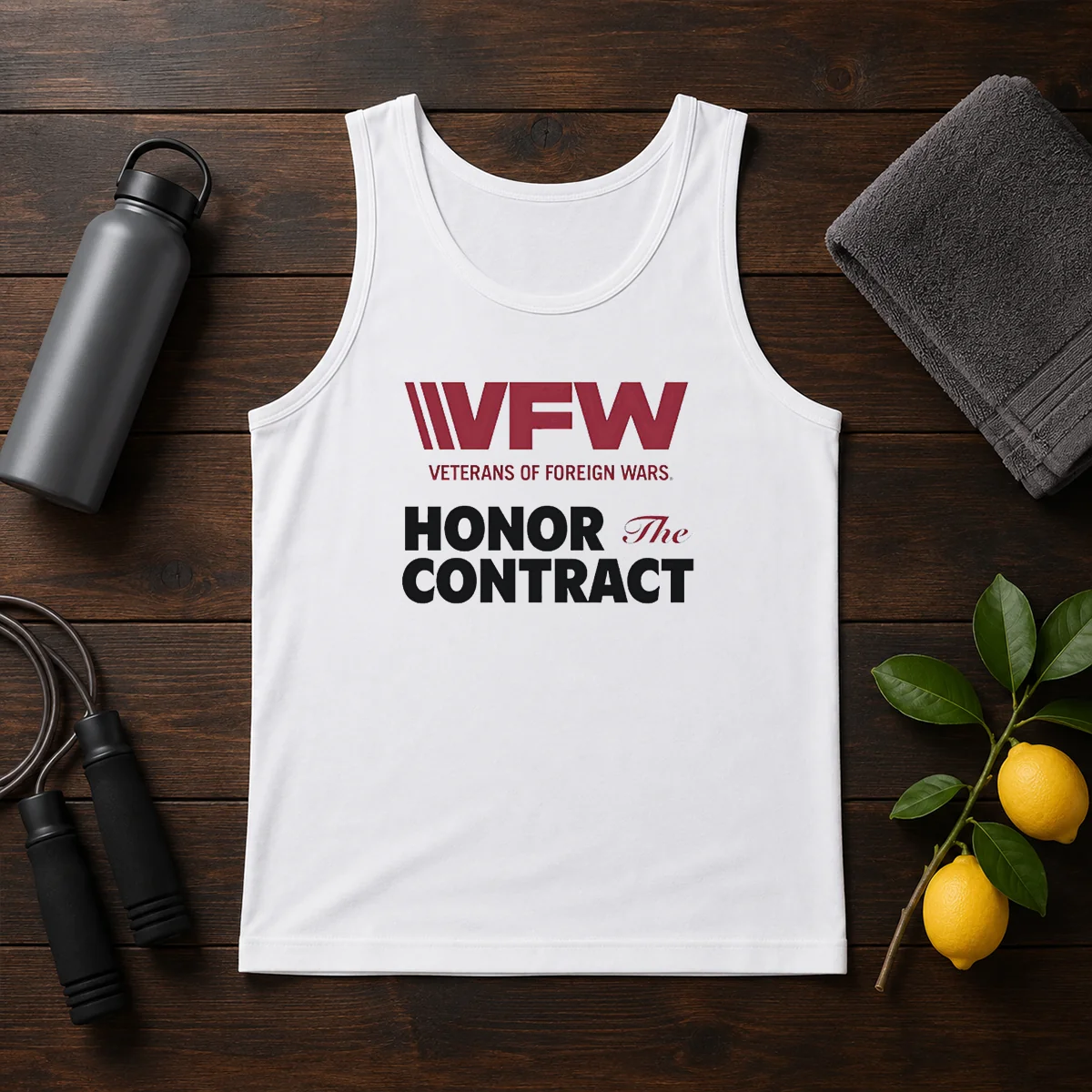 Nice VFW Veterans Of Foreign Wars Honor The Contract Logo Shirt - Image 3