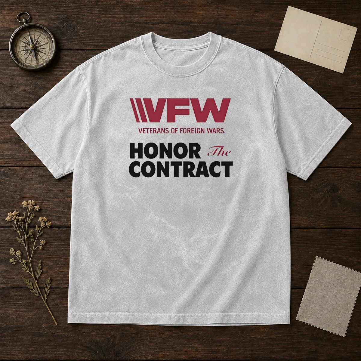 Nice VFW Veterans Of Foreign Wars Honor The Contract Logo Shirt - Image 8