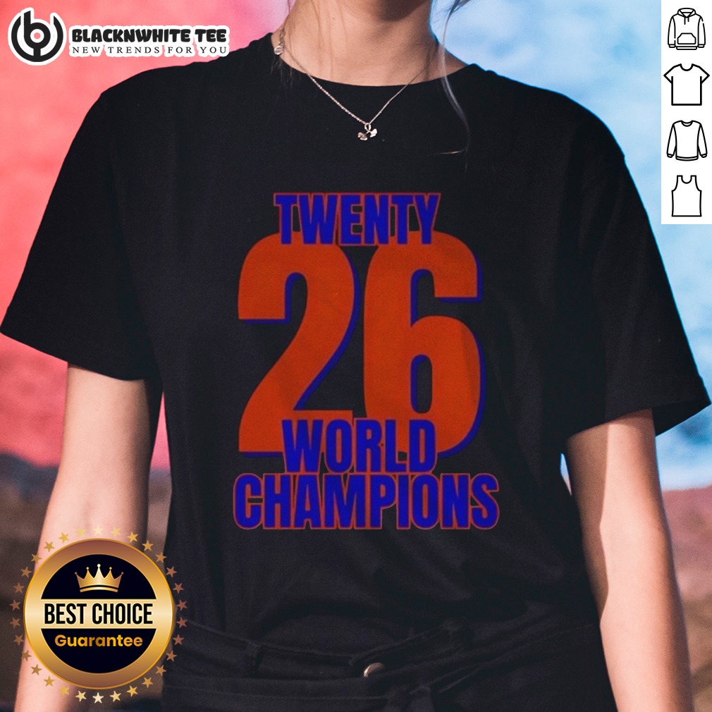 Official New York Yankees Twenty 26 World Champions Shirt - Image 3