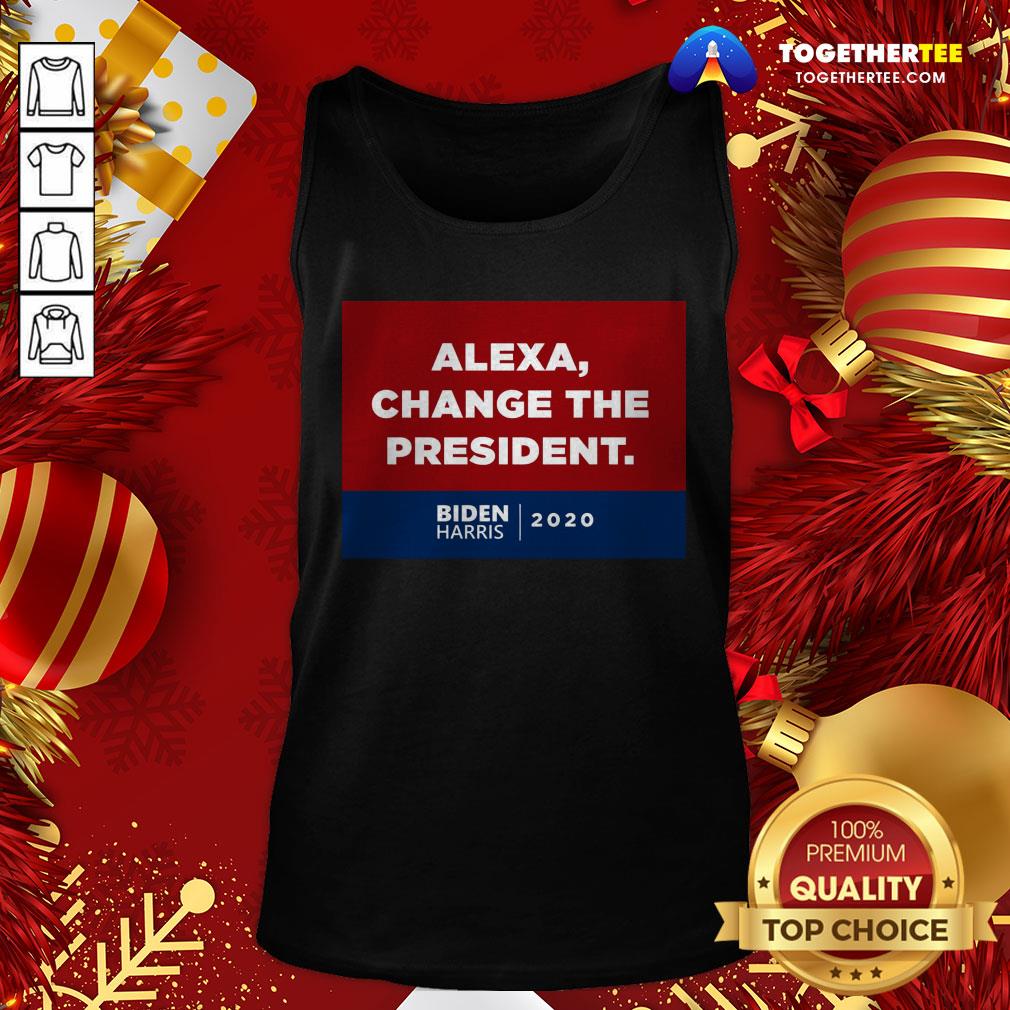 Original Alexa Change The President Biden Harris 2020 Shirt - Image 3