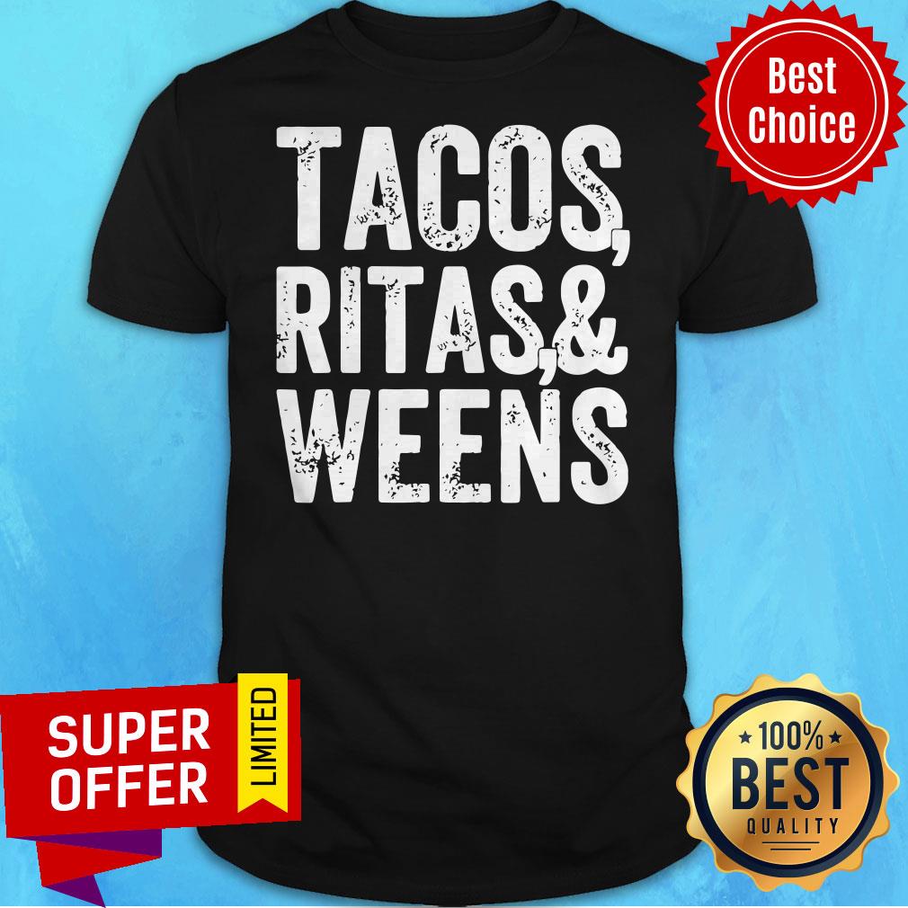 Official Tacos Ritas And Weens American Doxie Shirt