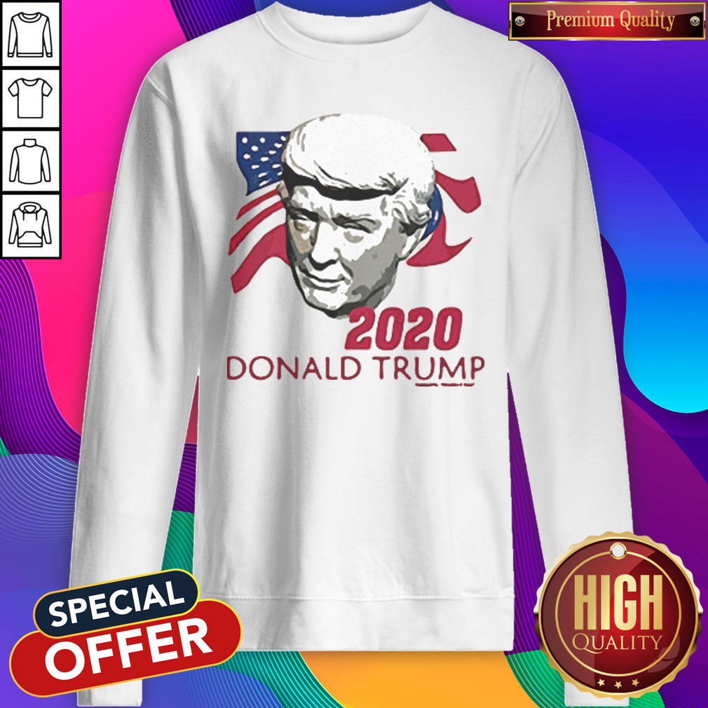 2020 Donald Trump American Flag Independence Day Shirt - Image 3