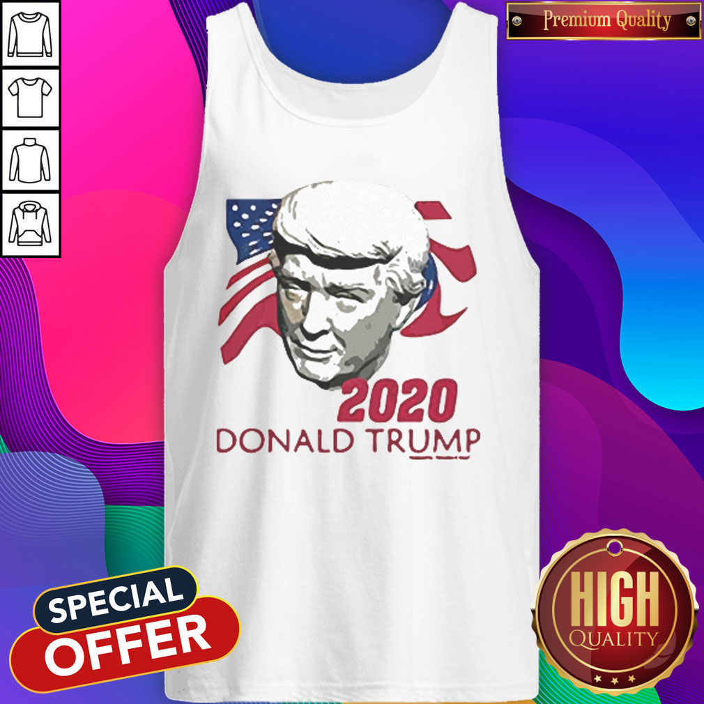 2020 Donald Trump American Flag Independence Day Shirt - Image 2
