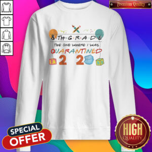 Alternative view of 8th Grade The One Where I Was Quarantined 2020 Mask Shirt