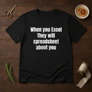 Pretty When You Excel They Will Spreadsheet About You Shirt