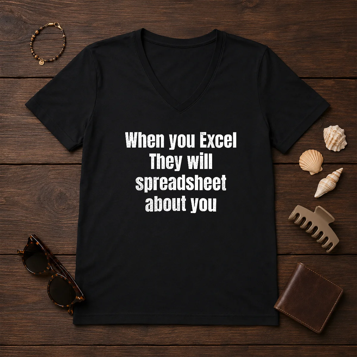 Pretty When You Excel They Will Spreadsheet About You Shirt - Image 2
