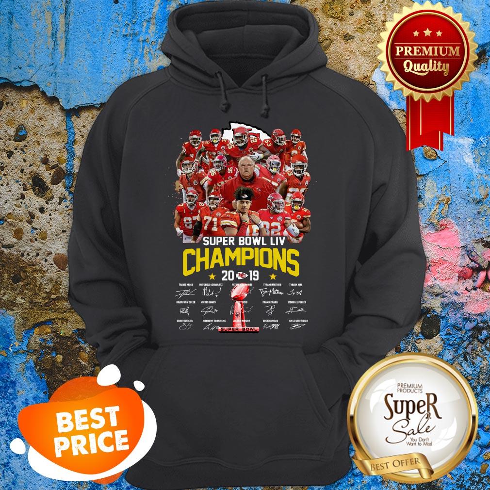 Kansas City Chiefs Super Bowl LIV Champions 2019 Signatures Shirt - Image 5