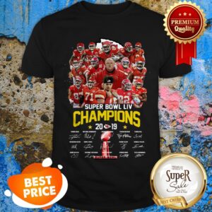 Kansas City Chiefs Super Bowl LIV Champions 2019 Signatures Shirt