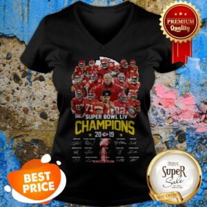 Alternative view of Kansas City Chiefs Super Bowl LIV Champions 2019 Signatures Shirt