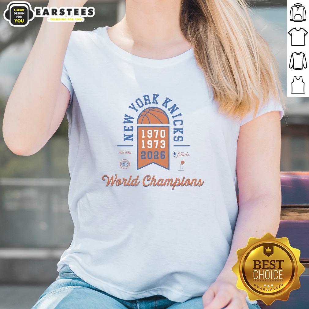 Awesome New York Knicks 1970 1973 2026 World Champions Finals Basketball Team Shirt - Image 2
