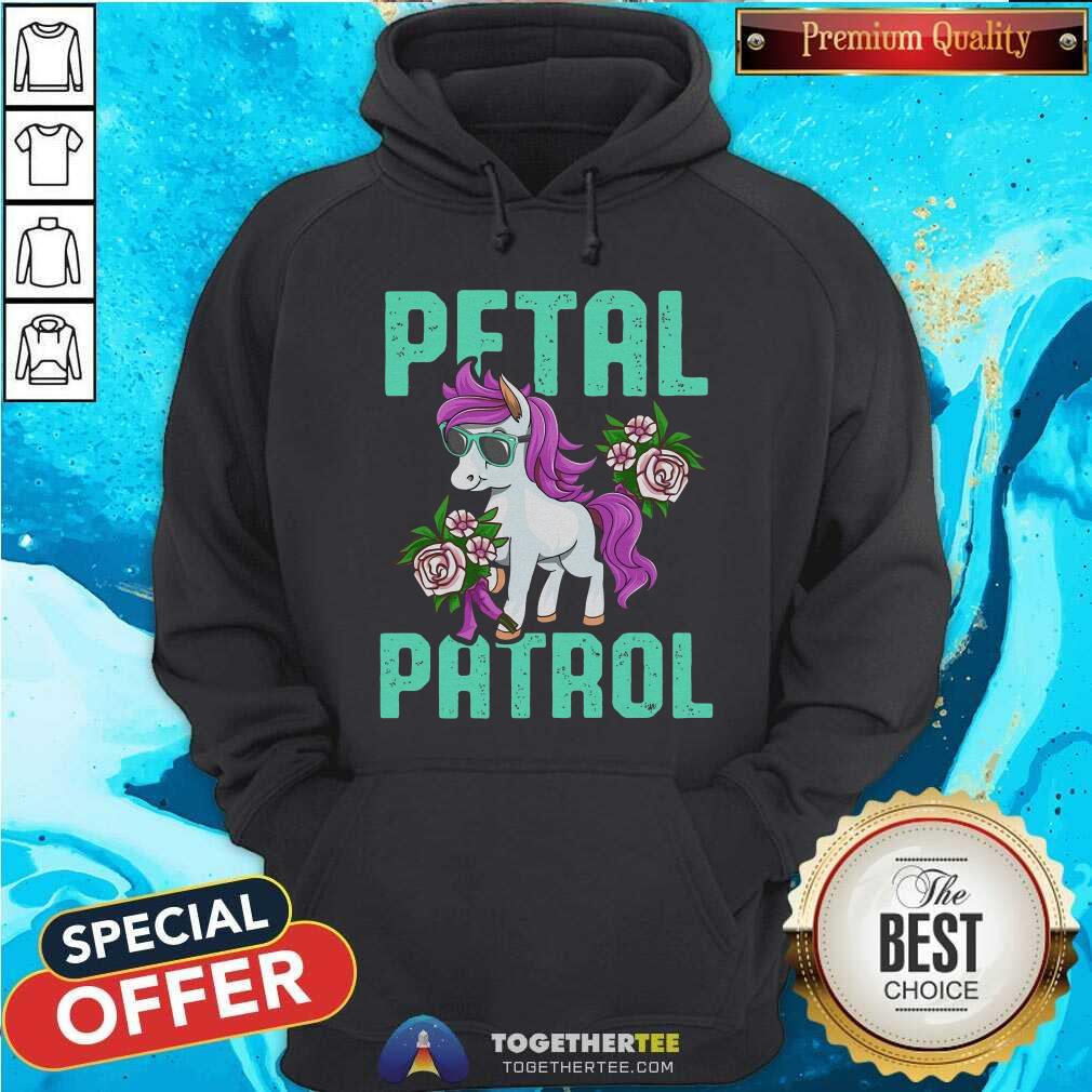Cute Pony Sunglasses Petal Patrol Unicorn Shirt - Image 5