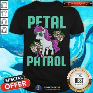 Cute Pony Sunglasses Petal Patrol Unicorn Shirt